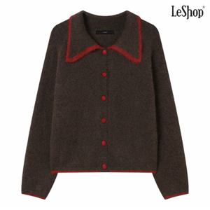 정상가:79,000원 ㅣ 카라 라인 배색 버튼업 니트 가디건 (DP4CK003A)