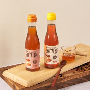 장순필 저온압착 참기름 2병, 들기름 2병 , 참기름1병+들기름1병  단1회 통깨착유 벤조피렌불검출