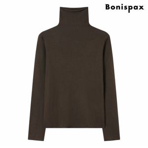 정상가:39,000원 ㅣ 베이직 심플 하이넥 슬림핏 니트 (XP4KT002L0)