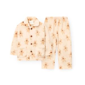 아동 G126 크리미베어 긴소매 파자마 세트