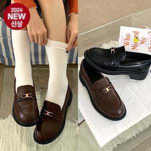 인더슈 셀리닌 여성단화 여성화 여성로퍼  통굽로퍼