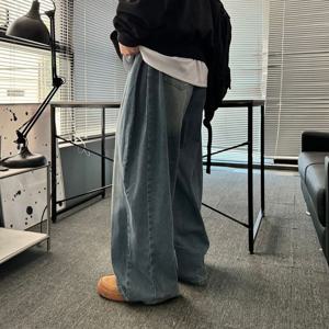 [브리치] 유인맨즈 / 벌룬데님 남자통청바지 남자연청바지 남자흑청바지