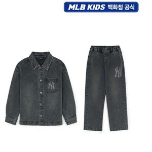 [MLB키즈] 스트릿 슬럽 데님 셔츠세트 7AWSB0254SET