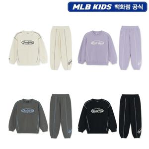 [MLB키즈] 스트릿 베이직 컬러 스티치 맨투맨세트 7AS2B0454