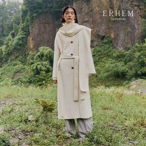 [25 NEW] 에르헴 25FW 캐시미어 100 핸드메이드 후드 숄 코트 1