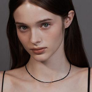 [~10/28 헤어핀][sv925] lime drop beads necklace