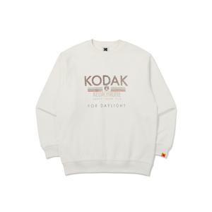 씨네 세미오버핏 그래픽 워싱 맨투맨 IVORY