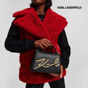 [240W3004] 칼라거펠트 시그니처 스몰미디움 크로스바디 백