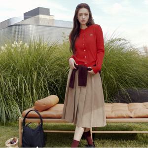 [안유진 착용] 여성 울 플리츠 미디스커트  JF427E-55N DPC