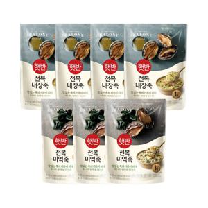 햇반죽 전복내장죽 420g x4개+전복미역죽 420g x3개