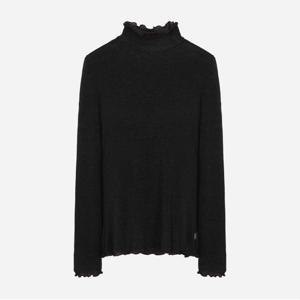 배색 인타록 터틀넥 티셔츠_T256MTS162W