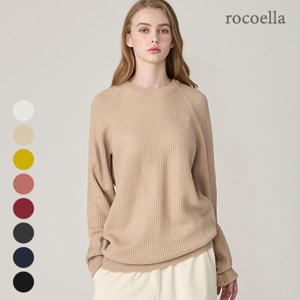 몰린 헤라시 래글런 여성 라운드 니트