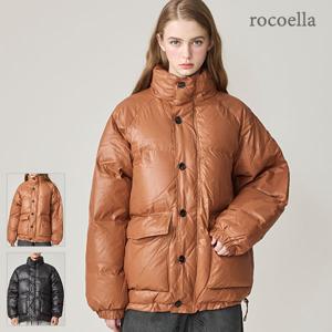 젠르 남녀공용 오버핏 단추 패딩 점퍼