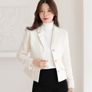 (~XXL까지) 아카브렌 프린지 트위드 자켓 가을 겨울 아우터 하객룩 오피스룩 모임룩 격식룩 빅사이즈