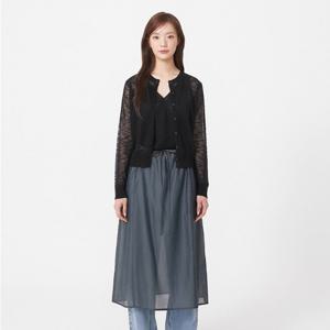 [플라스틱 아일랜드]SET랩스타일 뷔스티에 + 시스루 니트 가디건 PR3KG861