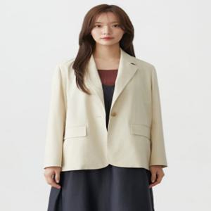 [플라스틱 아일랜드]원버튼 카라 자켓 PR3WJ881