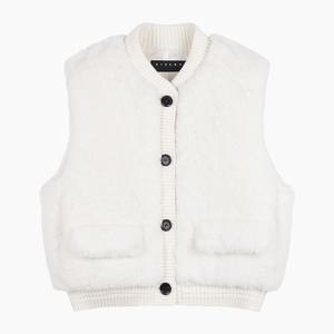 니트 배색 퍼 베스트_SALE34461IV