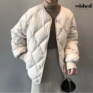 정상가:69,000원 ㅣ 노카라 다이아 또또 버튼업 누빔 점퍼 (WIACJP016)