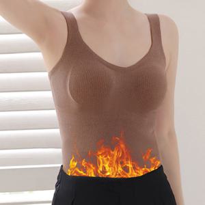 1+1 따뜻한 캡내장 웜 기모브라나시 여성브라 이너웨어 여성나시