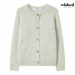 정상가:89,000원 ㅣ 나그랑 엠보 플라워 니트 가디건 (WICDCD004)