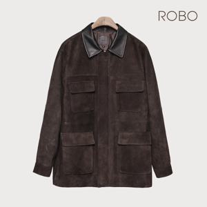 로보 25FW 스웨이드 배색카라 남성 워크자켓