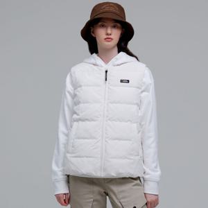 N234WDV910 여성 헤론 U넥 경량 다운 베스트 IVORY