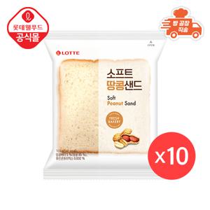 [롯데] 기린이네 소프트 땅콩 샌드(160g) x 10봉