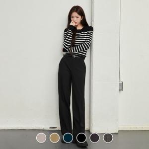 지오다노 여성 가을 간절기 스트레이트 일자핏 스판 슬랙스 415503