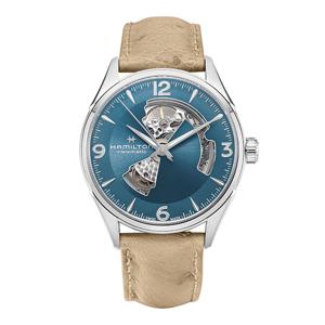 H32705842 재즈마스터 오픈하트 남성 가죽시계