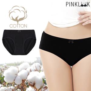 40수  90~110 데일리 면스판 순면팬티 요일팬티1P/블랙