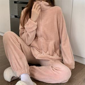 [브리치] 웬디 / 트랜디 벨벳 야외복가능 수면 잠옷 SL12853