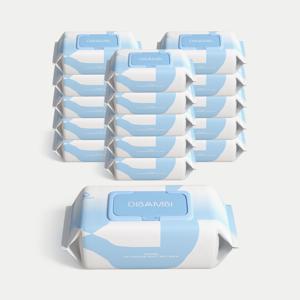 디밤비 플라스틱제로 비건 비데 물티슈 휴대용 2box(20매 24개입)