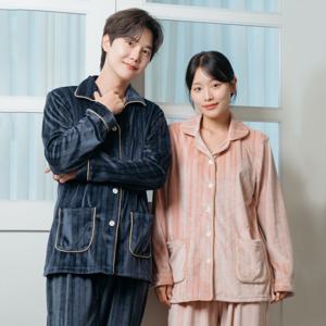 [브리치]  / 신축성 좋은 극세사 겨울잠옷 벨벳 감촉 커플 잠옷