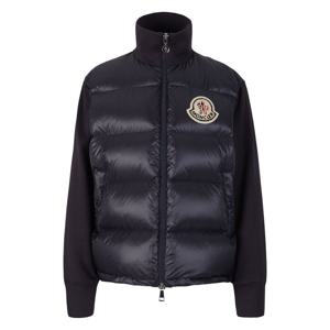 [명품]  24FW 빅 로고 패치 믹스 니트 패딩자켓 네이비 8G000 14 89A2Y 778