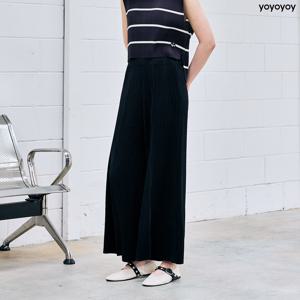 yoyoyoy여성[최초가 133000원] 절개 와이드핏 플리츠 팬츠_AJ02WNPSL01