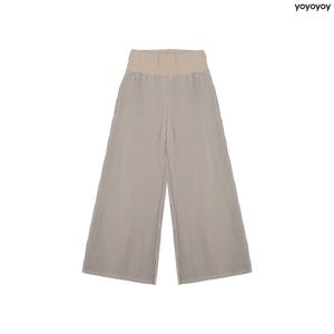 yoyoyoy여성[최초가 99000원] 와이드 밴딩 일자 플리츠 팬츠_AI02WNPSL12