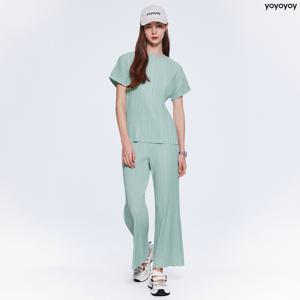yoyoyoy여성[최초가 99000원] 불규칙주름 부츠컷 팬츠_AI04WNPSL08