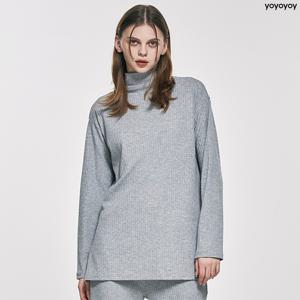 yoyoyoy여성[최초가 49000원] 반넥 골지 롱 긴팔 티셔츠_AI02WQWTS03