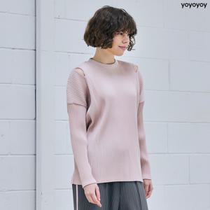 yoyoyoy여성[최초가 99000원] 숄더 슬릿 플리츠 티셔츠 라이트핑크_AI02WNPTS01