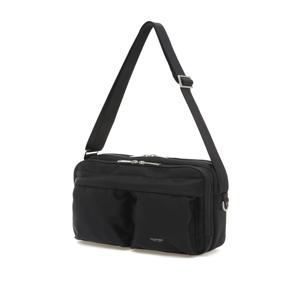에반 블랙 투포켓 나일론 크로스백 JUBA5F500