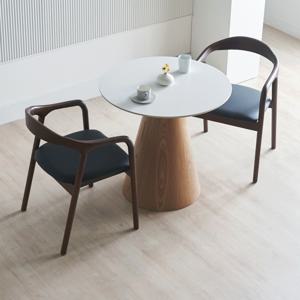 세라 포세린 세라믹 식탁 원형 라운드 테이블 화이트상판 10T 800/1000 2Color