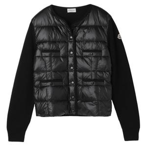 [명품]  25FW 로고 패치 니트 믹스 패딩자켓 블랙 K2 093 9B000 26 M1131 999