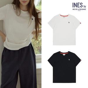 [최초가 79,000] 밤비 자수 반팔 티셔츠 2colors