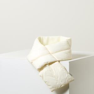 [인기신상] HIMU5F011IV_여성 아이보리 단색 패딩머플러