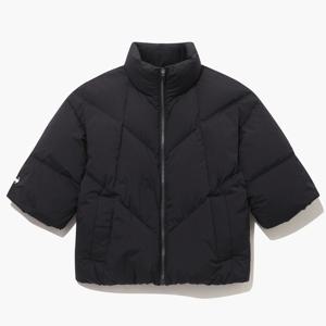 여성 반팔 구스 다운 점퍼