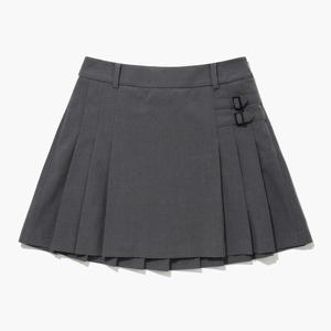 여성 장식벨트 TR 변형플리츠 스커트