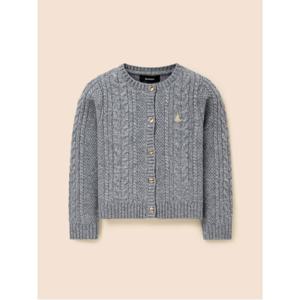 [Essential] 여아 울혼방 케이블 카디건  그레이 (BI5X5AGE13)