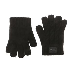 블랙 꽈배기 울캐시미어혼방 장갑 JUGV5F902