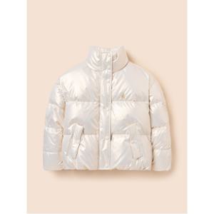 여아 글로시 덕다운 숏패딩  아이보리 (BI5X38G050)