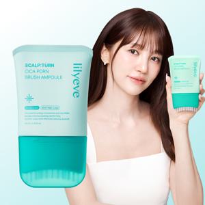 릴리이브 스칼프턴 시카 PDRN 브러쉬 앰플 100ml 지성 지루성 탈모 쿨링 진정 두피영양제